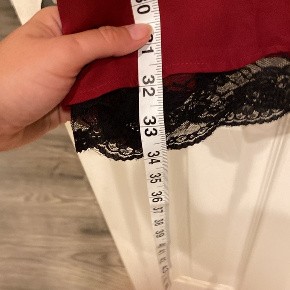 Sexy Red Sleeveless Mini Dress with black lace trim from Forever 21, size M - Picture 4 of 6